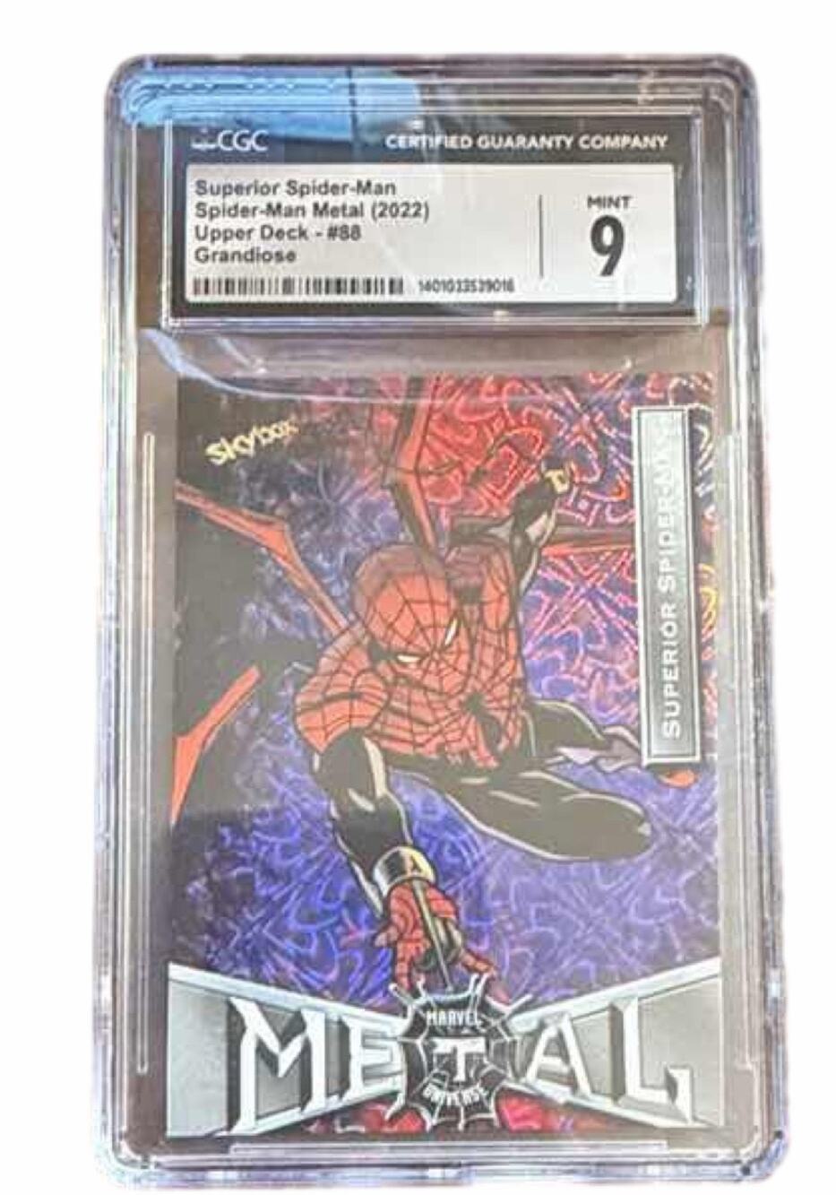 2022 Upper Deck Marvel Metal Superior Spider-Man #88 Grandiose CGC 9